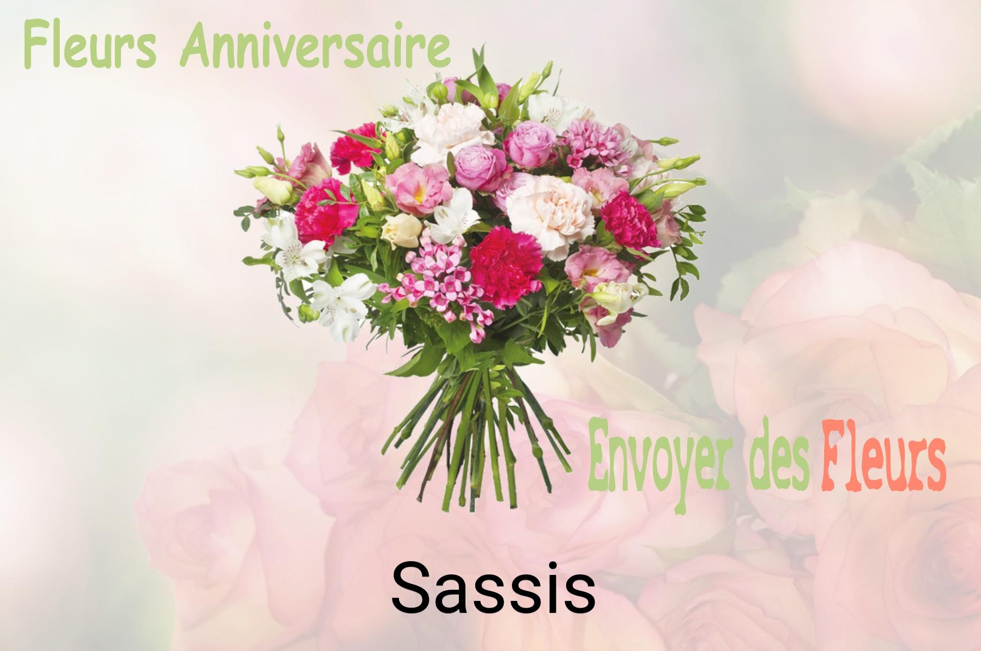 Bouquet de fleurs d’anniversaire livré à Sassis